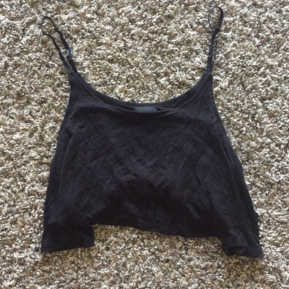 Cute black crop top